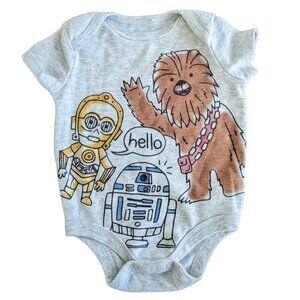 Star Wars Chewbacca/R2D2/C3PO One-Piece 0-3m